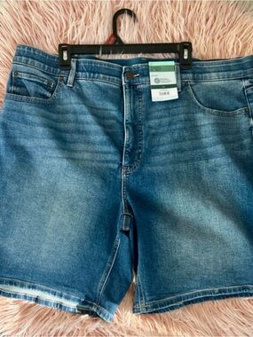 Terra & Sky Women's Blue Denim Jean Shorts